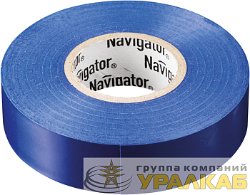 Изолента ПВХ 19мм (рул.20м) син. NIT-A19-20/B Navigator 