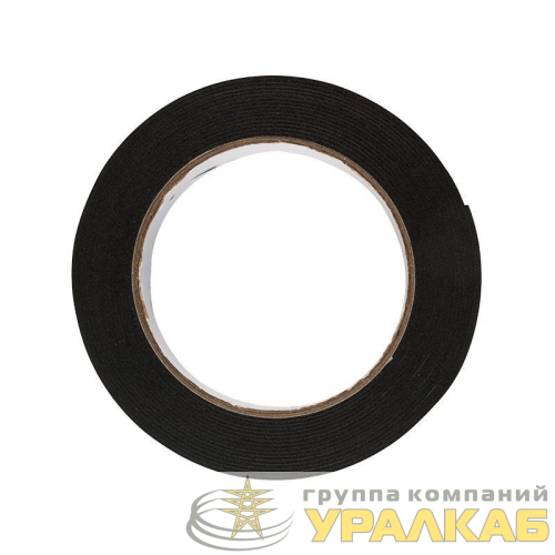 Скотч двухсторонний 25ммх5м зел. на черн. основе Rexant 