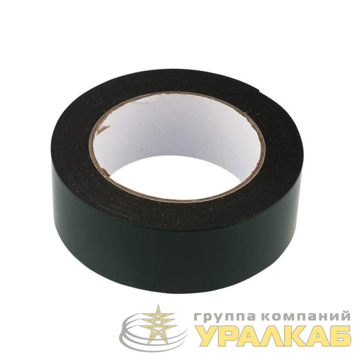 Скотч двухсторонний 40ммх5м зел. на черн. основе Rexant 