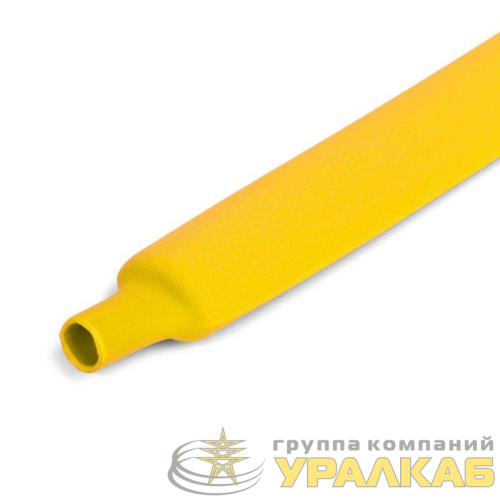 Трубка термоусадочная ТУТ (HF)-8/4 желт. (уп.50м) КВТ 