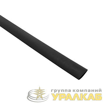 Трубка термоусадочная ТУТк с клеевым слоем нг 18/6 черн. 1м (уп.10м) PROxima EKF 