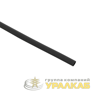 Трубка термоусадочная ТУТк с клеевым слоем нг 9/3 черн. 1м (уп.10м) PROxima EKF 