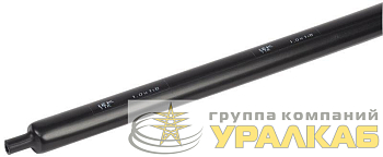 Трубка термоусадочная толстостен. ТТК 33/8 4:1 с клеем черн. (уп.1м) IEK 