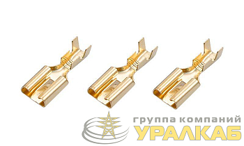 Клемма плоская (гнездо-7.7мм) 1-2.5кв.мм (DJ623-Е6.3C) Rexant 
