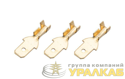 Клемма плоская (штекер-4.8мм) 1-1.5кв.мм (DJ616-4.8х0.5B) Rexant 