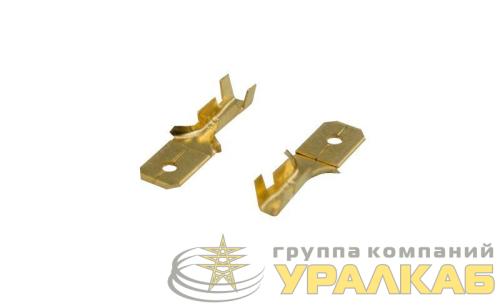 Клемма плоская (штекер-6.3мм) 1-1.5кв.мм (DJ617-6.3B) Rexant 