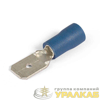 Разъем плоский РПИ-П 2.5-(6.3) син. КВТ 