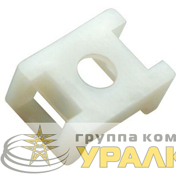 Площадка для крепления стяжки 22х16мм (ПС-2) бел. (уп.10шт) Rexant 
