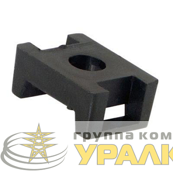 Площадка для крепления стяжки 22х16мм (ПС-2) черн. (уп.10шт) Rexant 