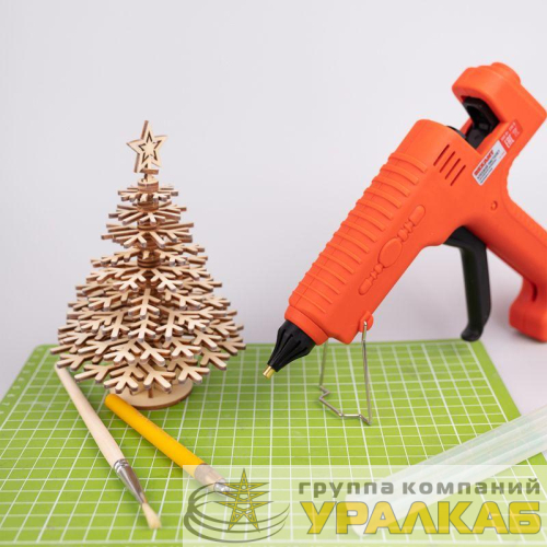 Пистолет клеевой 300Вт ЭКСПЕРТ настройка температуры 100…220град.C (блист.) Rexant 