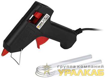 Термопистолет клеевой SGG20-01 20Вт под стержень 7мм в комплекте 7ммх10см СИЛА 