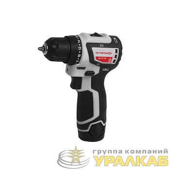 Дрель-шуруповерт аккумуляторная бесщеточная ДА-10/12В 36 МиниМАКС (Li-ion кейс 2 аккум. 2А.ч) ИНТЕРСКОЛ 