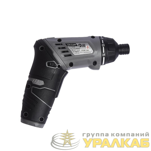 Отвертка аккумуляторная ОА-3/6Ф (Li-ion кейс) ИНТЕРСКОЛ 