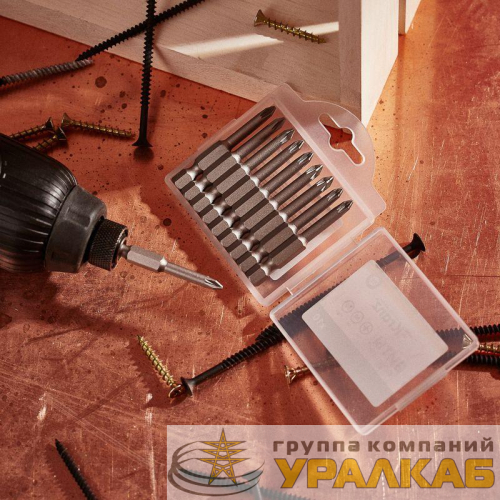 Бита PZ1х50мм для шуруповерта (уп.10шт) Kranz 
