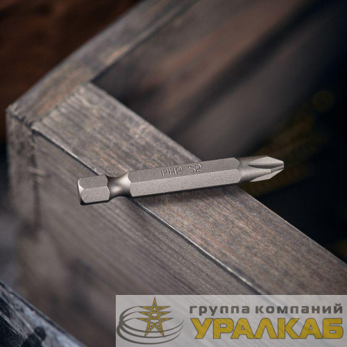 Бита PH2x50мм для шуруповерта сталь S2 (уп.5шт) (лента) Kranz 