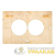 Шаблон для подрозетников c 2 отв. d68мм Expert EKF 