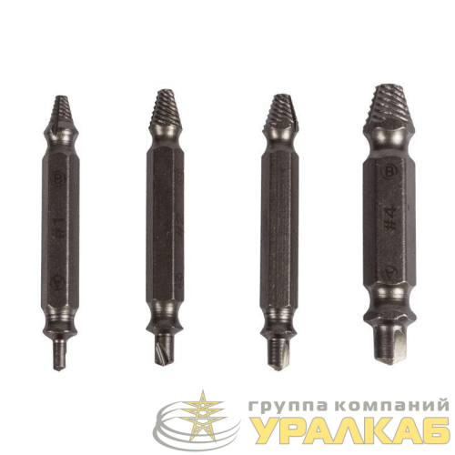 Набор экстракторов для шурупов Профи Kranz 