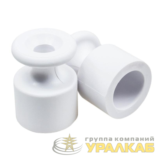 Изолятор ОП пластик бел. (уп.10шт) Bironi 