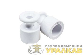 Изолятор ОП пластик бел. (уп.100шт) Bironi 