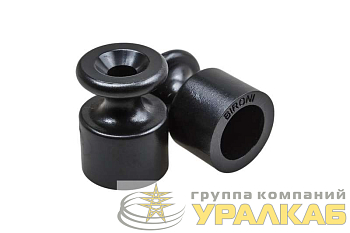 Изолятор ОП пластик черн. (уп.100шт) Bironi 