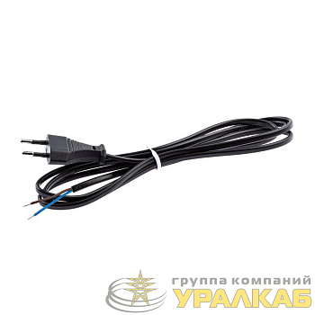 Шнур для бра 1.8м ШВВП 2х0.5 черн. UX-ШВВП-1.8m-B ЭРА 