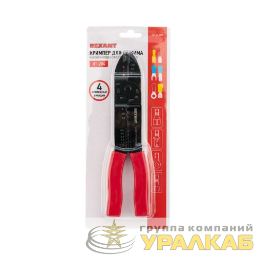 Кримпер для обжима након. и зачистки (HT-204 TL-204) Rexant 