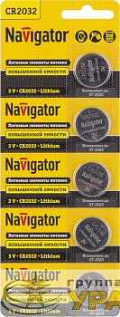 Элемент питания литиевый CR2032 94 765 NBT-CR2032-BP5 (блист.5шт) Navigator 