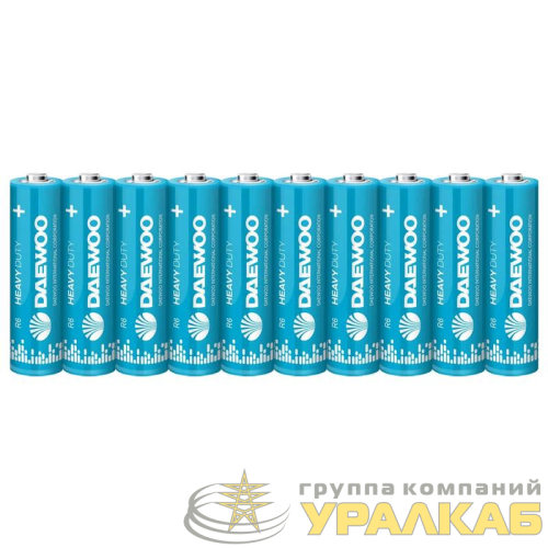 Элемент питания солевой AA/R6 1.5В Heavy Duty Shrink-10 (уп.10шт) DAEWOO 