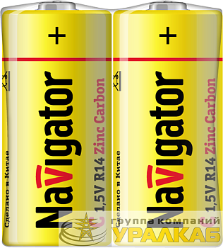 Элемент питания солевой C/R14 94 760 NBT-NS-R14-SH2 (уп.2шт) NAVIGATOR 