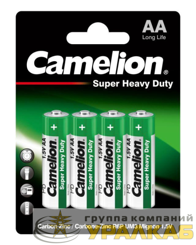 Элемент питания солевой AA/R6 BL-4 (блист.4шт) Camelion 