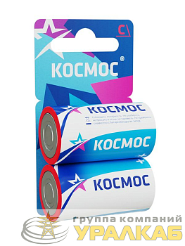 Элемент питания солевой C/R14 (блист.2шт) КОСМОС 