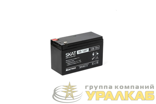 Аккумулятор 12В 7А.ч макс. ток заряда 2.1А SKAT SB 1207 Бастион 
