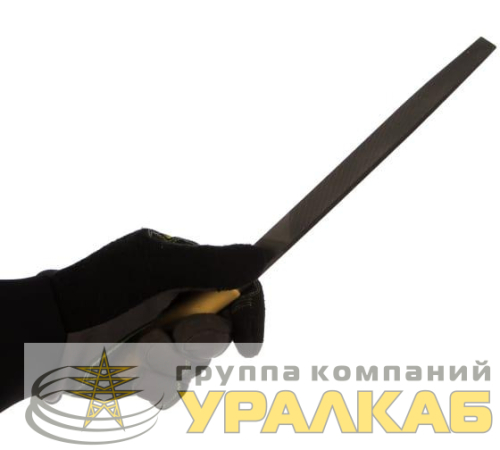 Напильник 200мм плоский деревянная рукоятка Вихрь 