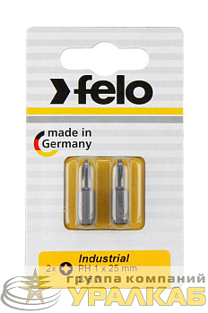 Бита крестовая Industrial PH 1х25 (блист.2шт) FELO 