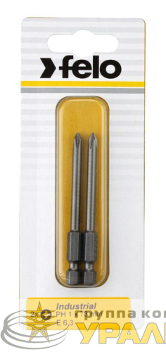 Бита крестовая Industrial E6.3 PH 1х50 (блист.2шт) FELO 