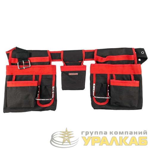 Сумка-пояс монтажника двойная RE-15 Rexant 
