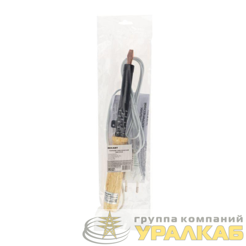 Паяльник ЭПСН 220В 80Вт дерев. ручка ПД Rexant 