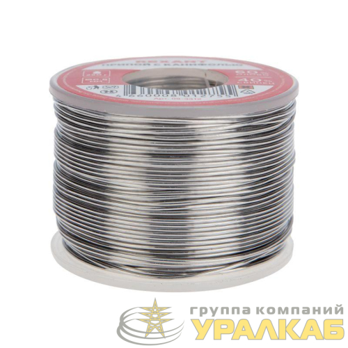 Припой с канифолью 250гр d0.8мм (Sn60 Pb40 Flux 2.2%) Rexant 