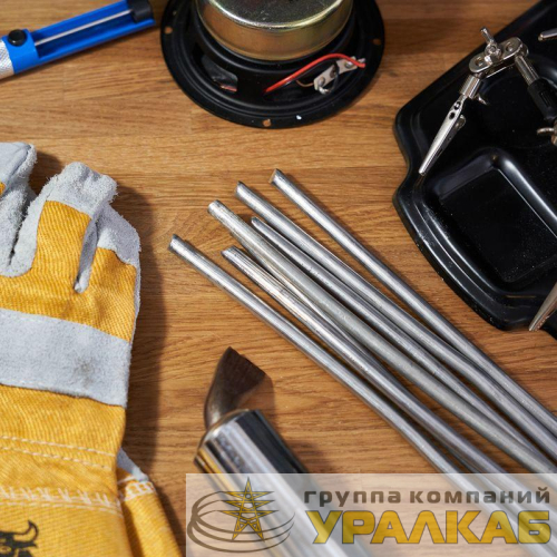 Припой пруток ПОС-30 (d8мм L400мм 200±10гр) Rexant 