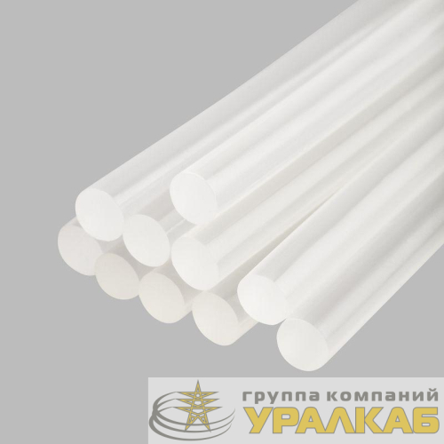 Стержень клеевой d=7.4мм L=200мм прозрачные (уп.10шт) Rexant 