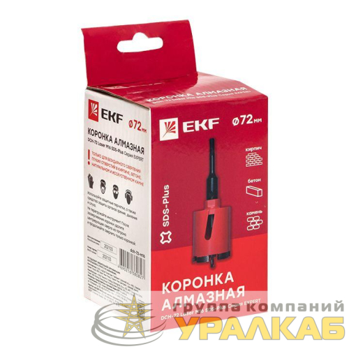Коронка алмазная DCH-72 Laser M16 SDS-Plus Expert EKF 