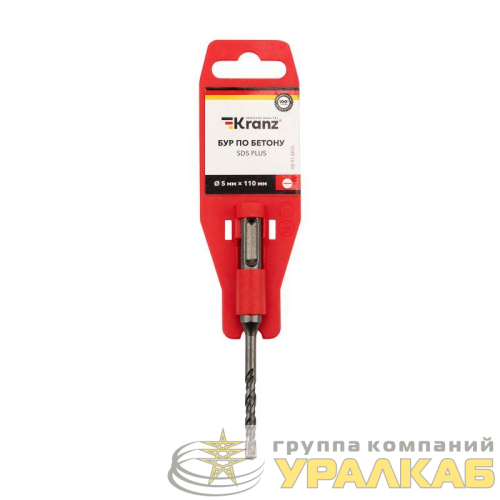 Бур по бетону 5x110мм SDS PLUS Kranz 