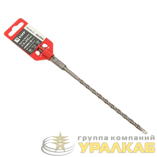 Бур по бетону SDS-plus 6х210мм 2 резца 4S спираль Master EKF 