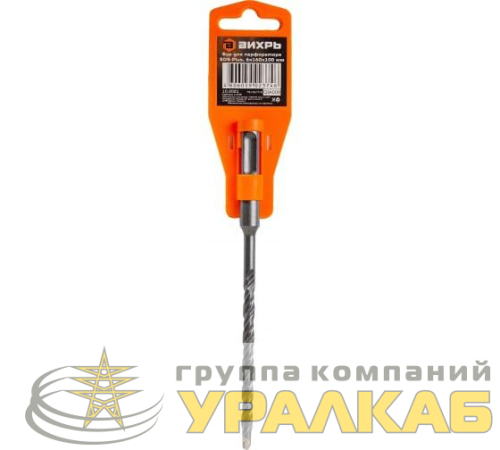 Бур по бетону 6х160х100 SDS-Plus Вихрь 