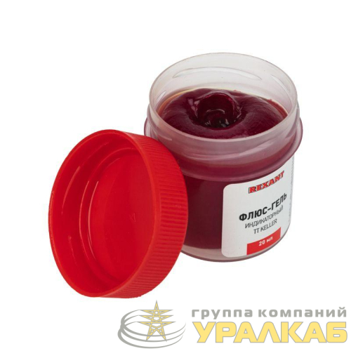 Флюс-гель для пайки TT KELLER индикаторный 20 мл банка Rexant 