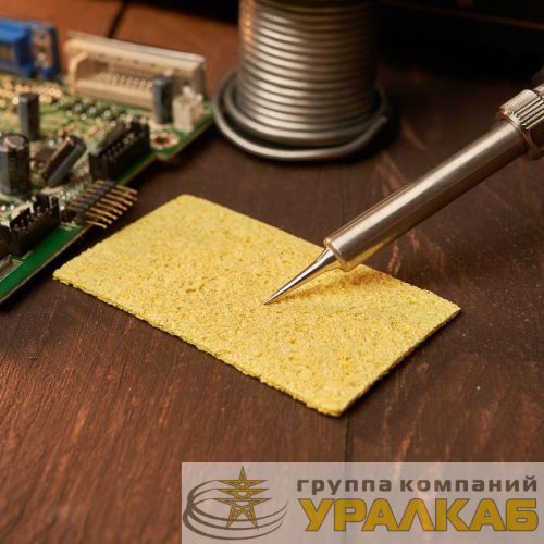 Губка для очистки паяльного жала (для ZD-929) 70х40мм Rexant 