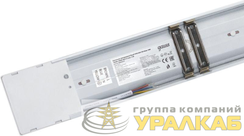 Светильник светодиодный WLF-2 18Вт 4000К IP40 1520лм 592х75х25мм ДПО линейный матов. рассеив. сталь GAUSS 