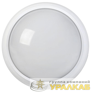 Светильник светодиодный ДПО 5010 8Вт 4000К IP65 круг бел. IEK 