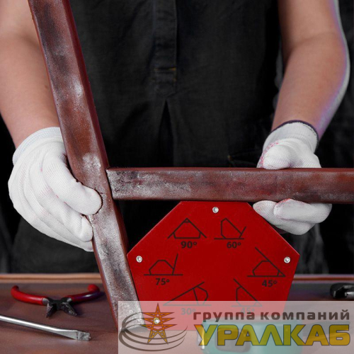 Угольник-держатель магнитный для сварки на 6 углов усилие 34кг Rexant 