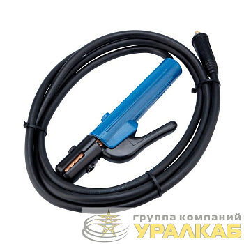 Кабель сварочный КГ 1х16 200А СКР 10-25 с электрододержателем 3м Rexant 